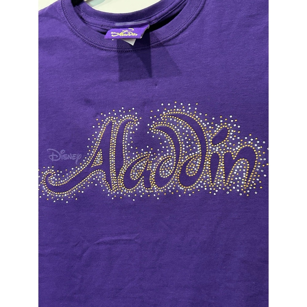 Disney Aladdin Tshirt Purple Sz Small (Juniors) NWT